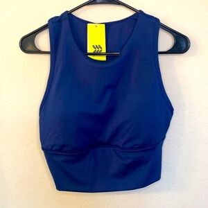 All in motion Brushed Sculpt muscle crop sports bra M